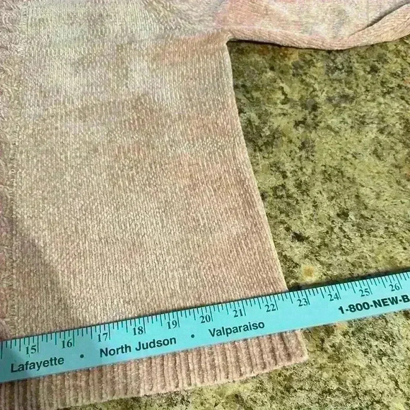 Alfred Dunner Women's Long Sleeve Knit Pullover Sweater Mock Neck Pale Pink SzL - Picture 7 of 13